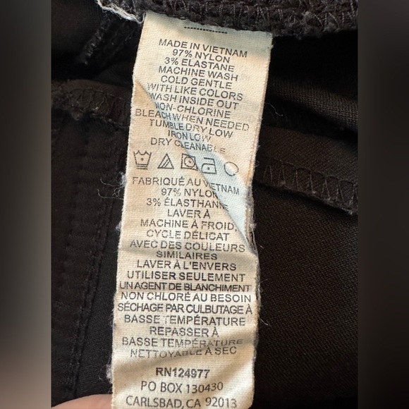 Prana Black outdoor hiking activewear pant. Size 6/27” inseam - Picture 6 of 7